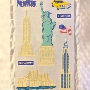 💞 New NYC New York City Travel Scrapbook Craft Stickers